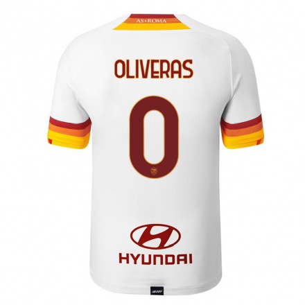 Damen Fußball Jan Oliveras #0 Weiß Auswärtstrikot Trikot 2021/22 T-Shirt