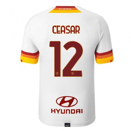 Damen Fußball Camelia Ceasar #12 Weiß Auswärtstrikot Trikot 2021/22 T-Shirt