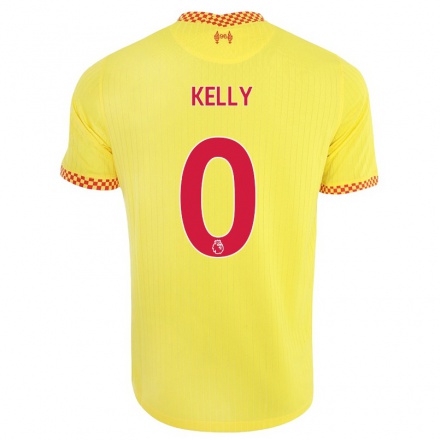 Damen Fußball Oscar Kelly #0 Gelb Ausweichtrikot Trikot 2021/22 T-Shirt