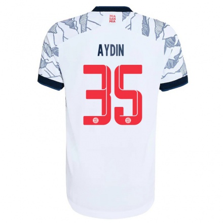 Damen Fußball Eyup Aydin #35 Grau Weiß Ausweichtrikot Trikot 2021/22 T-Shirt