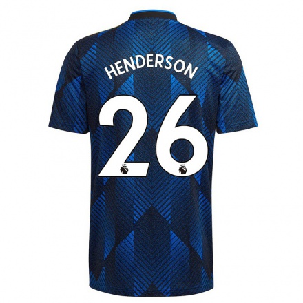 Damen Fußball Dean Henderson #26 Dunkelblau Ausweichtrikot Trikot 2021/22 T-Shirt