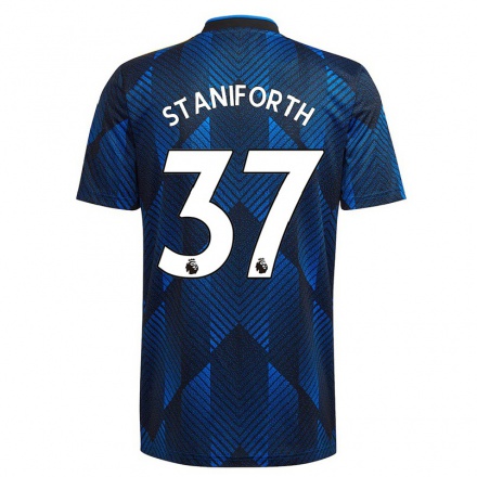 Damen Fußball Lucy Staniforth #34 Dunkelblau Ausweichtrikot Trikot 2021/22 T-Shirt