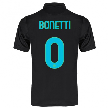 Damen Fußball Tatiana Bonetti #0 Schwarz Ausweichtrikot Trikot 2021/22 T-Shirt
