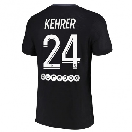 Damen Fußball Thilo Kehrer #24 Schwarz Ausweichtrikot Trikot 2021/22 T-Shirt