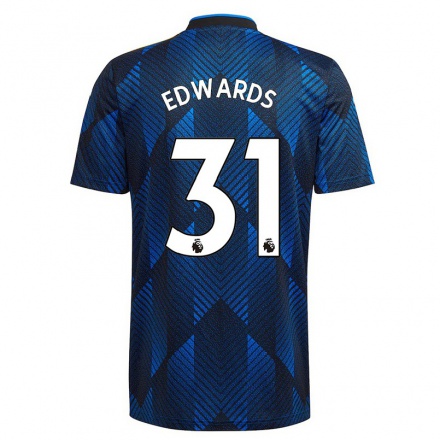 Damen Fußball Maria Edwards #31 Dunkelblau Ausweichtrikot Trikot 2021/22 T-Shirt