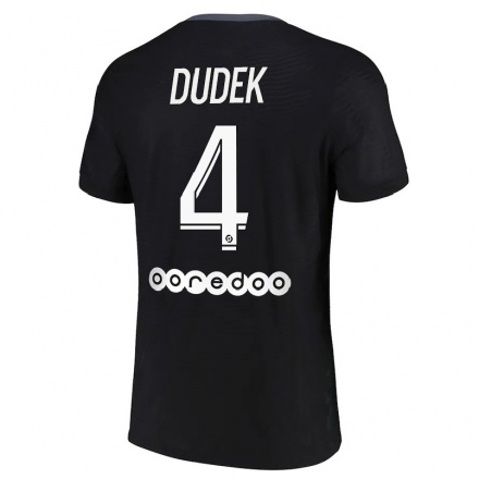 Damen Fußball Paulina Dudek #4 Schwarz Ausweichtrikot Trikot 2021/22 T-Shirt