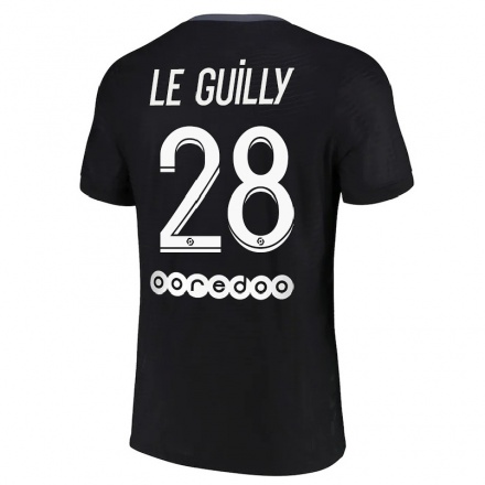 Damen Fußball Jade Le Guilly #28 Schwarz Ausweichtrikot Trikot 2021/22 T-Shirt
