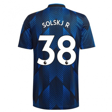 Damen Fußball Karna Solskjaer #38 Dunkelblau Ausweichtrikot Trikot 2021/22 T-Shirt
