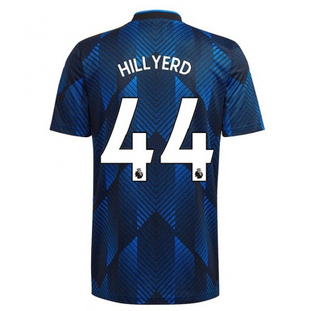 Damen Fußball Sophie Hillyerd #44 Dunkelblau Ausweichtrikot Trikot 2021/22 T-Shirt