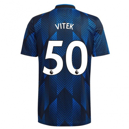 Damen Fußball Radek Vitek #50 Dunkelblau Ausweichtrikot Trikot 2021/22 T-Shirt
