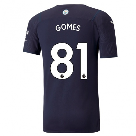 Damen Fußball Claudio Gomes #81 Dunkelblau Ausweichtrikot Trikot 2021/22 T-shirt