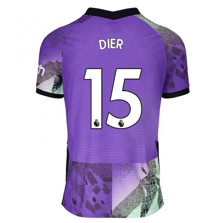 Damen Fußball Eric Dier #15 Violett Ausweichtrikot Trikot 2021/22 T-Shirt