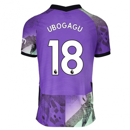Damen Fußball Chioma Ubogagu #18 Violett Ausweichtrikot Trikot 2021/22 T-Shirt
