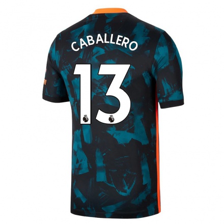Damen Fußball Willy Caballero #13 Dunkelblau Ausweichtrikot Trikot 2021/22 T-Shirt