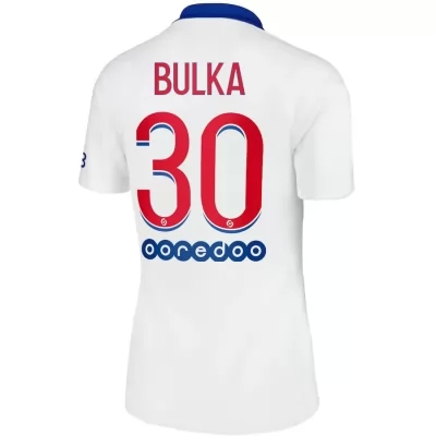 Damen Fußball Marcin Bulka #30 Auswärtstrikot Weiß Trikot 2020/21 Hemd