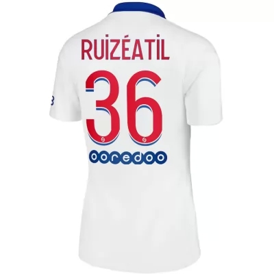 Damen Fußball Kays Ruiz-Atil #36 Auswärtstrikot Weiß Trikot 2020/21 Hemd