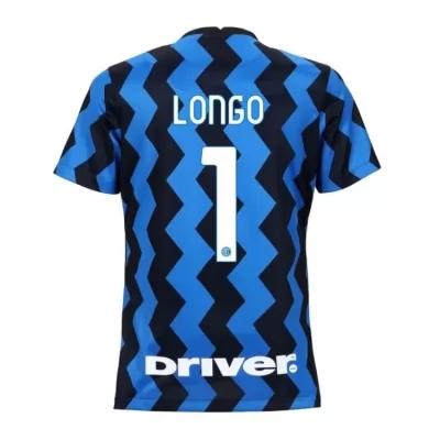 Damen Fußball Samuele Longo #1 Heimtrikot Blau Schwarz Trikot 2020/21 Hemd