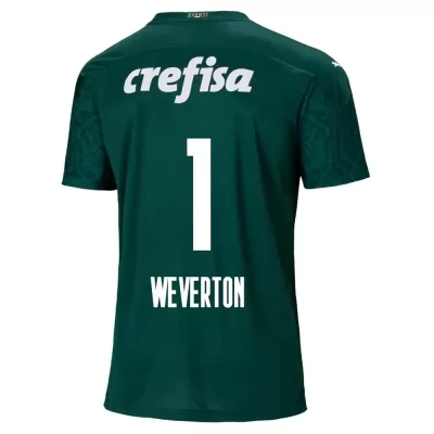 Damen Fußball Weverton #1 Heimtrikot Grün Trikot 2020/21 Hemd