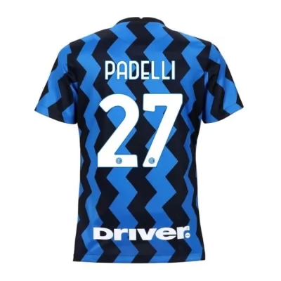Damen Fußball Daniele Padelli #27 Heimtrikot Blau Schwarz Trikot 2020/21 Hemd