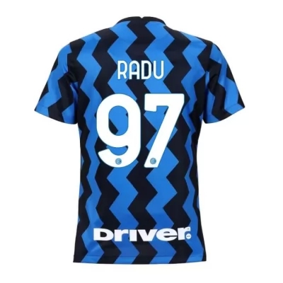 Damen Fußball Ionut Radu #97 Heimtrikot Blau Schwarz Trikot 2020/21 Hemd