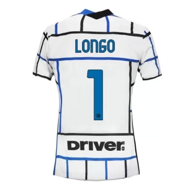 Damen Fußball Samuele Longo #1 Auswärtstrikot Weiß Blau Trikot 2020/21 Hemd