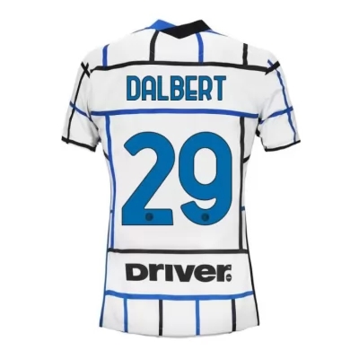 Damen Fußball Dalbert #29 Auswärtstrikot Weiß Blau Trikot 2020/21 Hemd