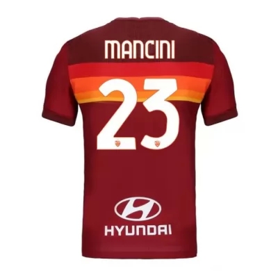 Damen Fußball Gianluca Mancini #23 Heimtrikot Rot Trikot 2020/21 Hemd