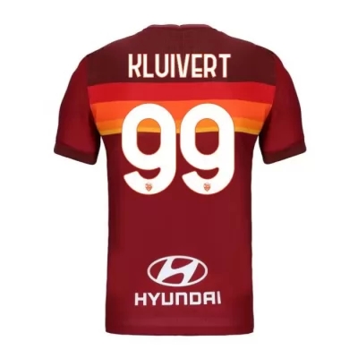 Damen Fußball Justin Kluivert #99 Heimtrikot Rot Trikot 2020/21 Hemd