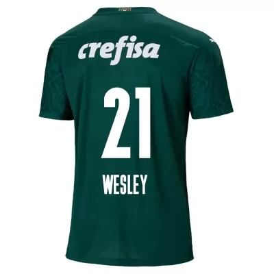 Damen Fußball Wesley #21 Heimtrikot Grün Trikot 2020/21 Hemd