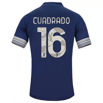 Damen Fußball Juan Cuadrado #16 Auswärtstrikot Dunkelheit Trikot 2020/21 Hemd