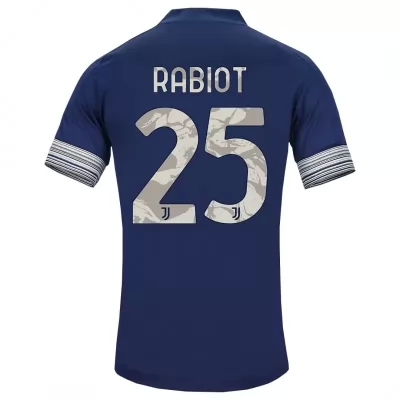 Damen Fußball Adrien Rabiot #25 Auswärtstrikot Dunkelheit Trikot 2020/21 Hemd