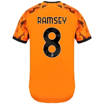 Damen Fußball Aaron Ramsey #8 Ausweichtrikot Orange Trikot 2020/21 Hemd