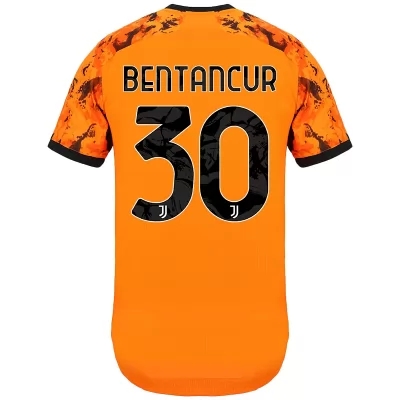 Damen Fußball Rodrigo Bentancur #30 Ausweichtrikot Orange Trikot 2020/21 Hemd