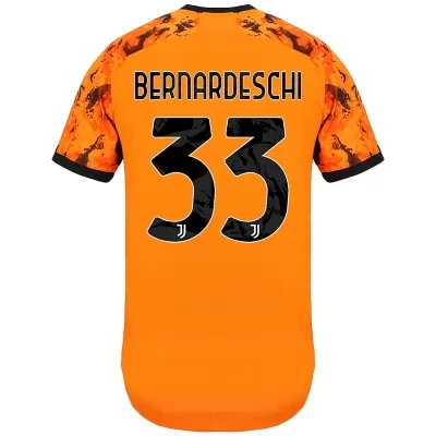Damen Fußball Federico Bernardeschi #33 Ausweichtrikot Orange Trikot 2020/21 Hemd