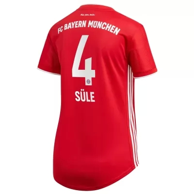 Damen Fußball Niklas Sule #4 Heimtrikot Rot Trikot 2020/21 Hemd