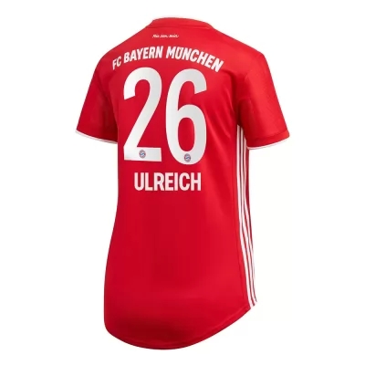 Damen Fußball Sven Ulreich #26 Heimtrikot Rot Trikot 2020/21 Hemd