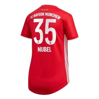 Damen Fußball Alexander Nubel #35 Heimtrikot Rot Trikot 2020/21 Hemd