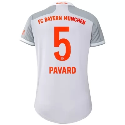 Damen Fußball Benjamin Pavard #5 Auswärtstrikot Grau Trikot 2020/21 Hemd