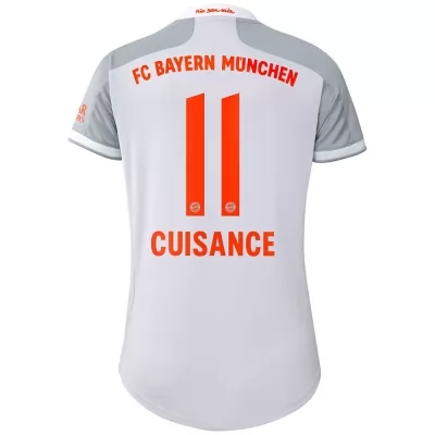 Damen Fußball Michael Cuisance #11 Auswärtstrikot Grau Trikot 2020/21 Hemd