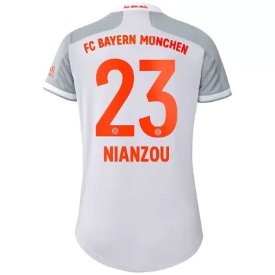 Damen Fußball Tanguy Nianzou #23 Auswärtstrikot Grau Trikot 2020/21 Hemd