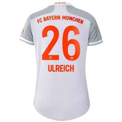 Damen Fußball Sven Ulreich #26 Auswärtstrikot Grau Trikot 2020/21 Hemd