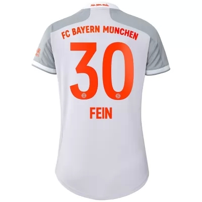 Damen Fußball Adrian Fein #30 Auswärtstrikot Grau Trikot 2020/21 Hemd