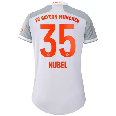 Damen Fußball Alexander Nubel #35 Auswärtstrikot Grau Trikot 2020/21 Hemd