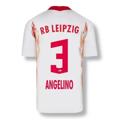 Damen Fußball Angelino #3 Heimtrikot Rot-Weiss Trikot 2020/21 Hemd
