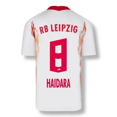 Damen Fußball Amadou Haidara #8 Heimtrikot Rot-Weiss Trikot 2020/21 Hemd