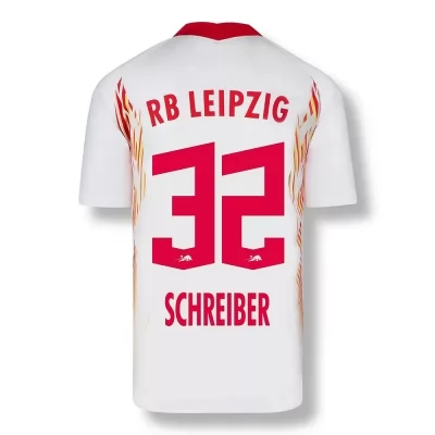 Damen Fußball Tim Schreiber #32 Heimtrikot Rot-Weiss Trikot 2020/21 Hemd