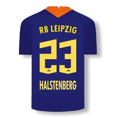 Damen Fußball Marcel Halstenberg #23 Ausweichtrikot Elektrisches Blau Trikot 2020/21 Hemd