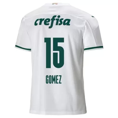 Damen Fußball Gustavo Gomez #15 Auswärtstrikot Weiß Trikot 2020/21 Hemd