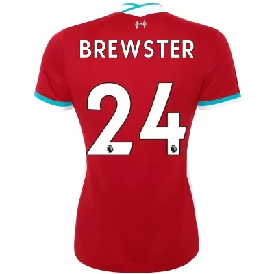 Damen Fußball Rhian Brewster #24 Heimtrikot Rot Trikot 2020/21 Hemd