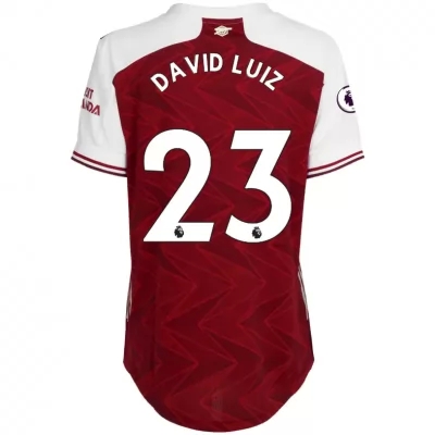 Damen Fußball David Luiz #23 Heimtrikot Rot Trikot 2020/21 Hemd